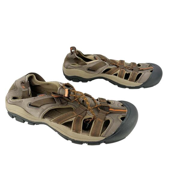 Keen Owyhee Sandal Faux Leather Mesh Lined Water Cap Toe Pull‎ Lace Shoes Sz 13 main image 10